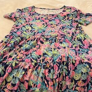Lilly Pulitzer floral dress in women’s size small.